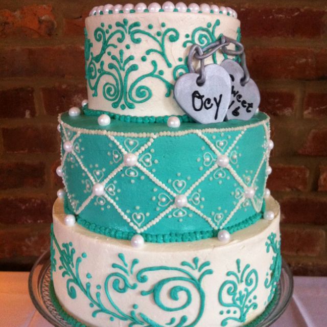Tiffany Blue Sweet 16 Cake