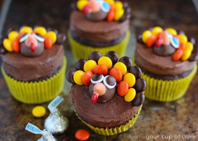 Turkey Cupcake Decorating