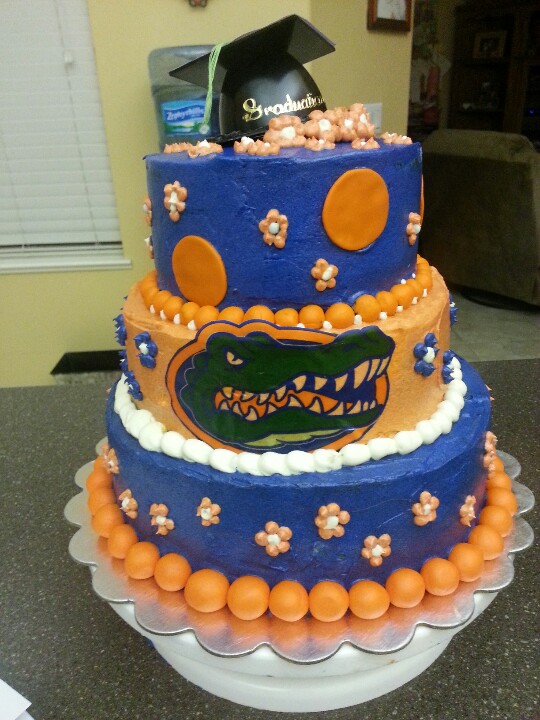 UF Gator Graduation Cake