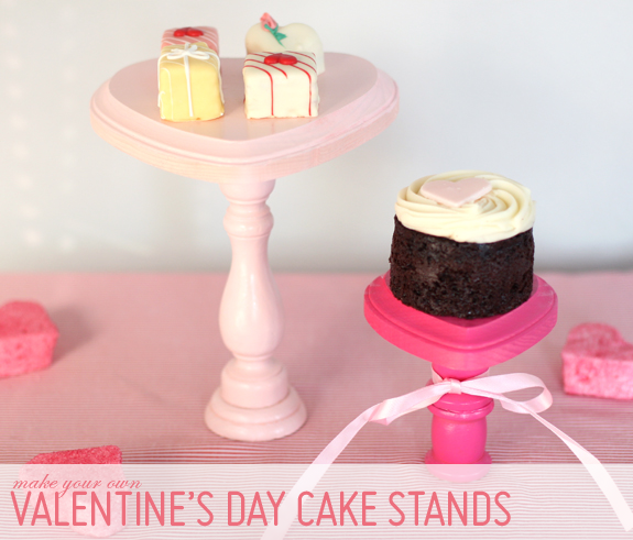 Valentine Cake Stands DIY