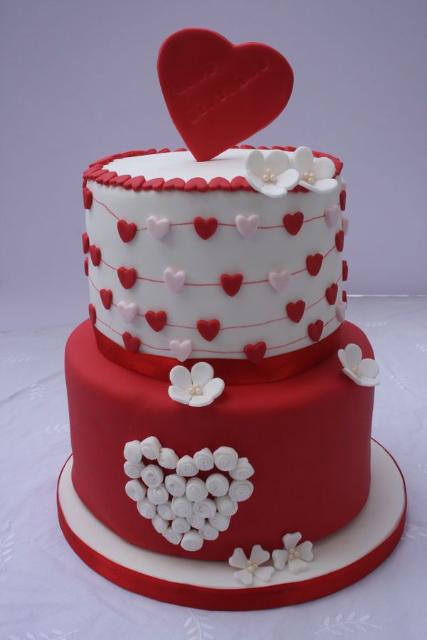 Valentine Heart Birthday Cake