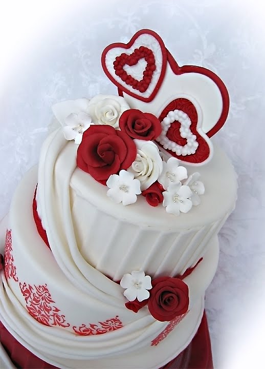 Valentine's Day Wedding Cake Valentine's Day Wedding Cake