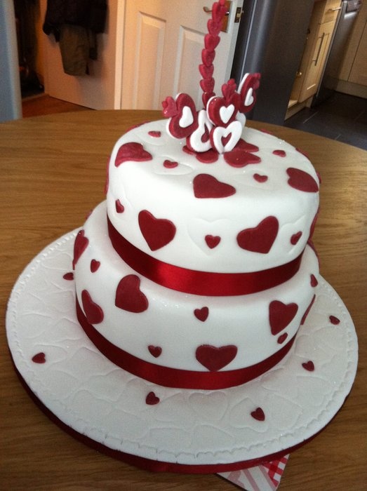 Valentine's Wedding Cake
