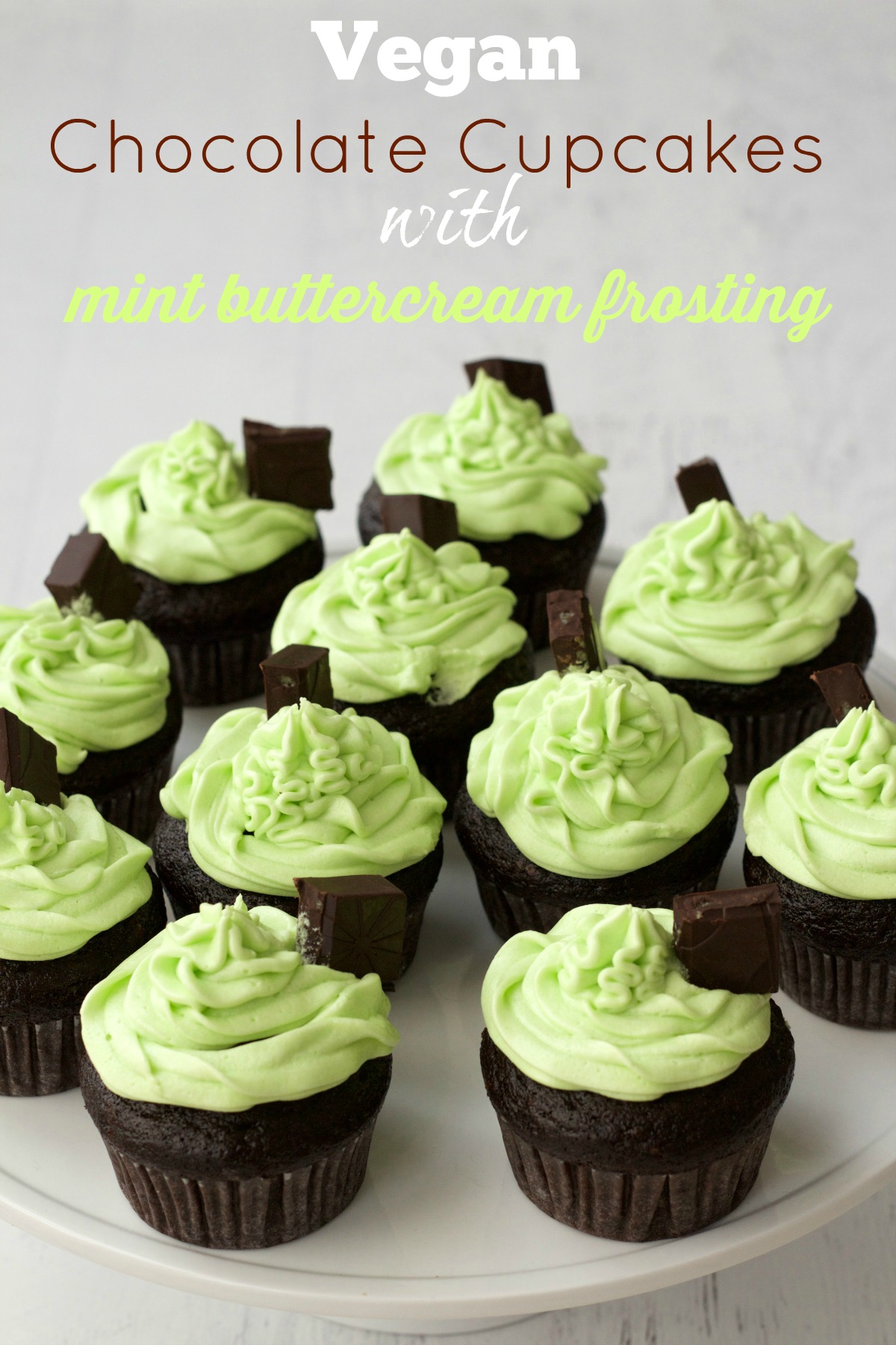 Vegan Chocolate Cupcakes with Frosting