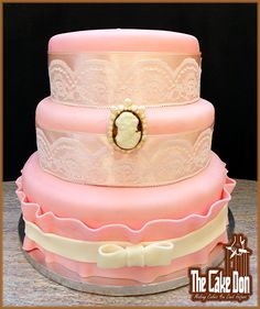 Victorian Baby Shower Cake Victorian Baby Shower Cake