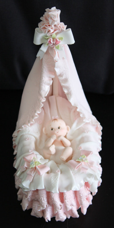 Victorian Baby Shower Cake Victorian Baby Shower Cake