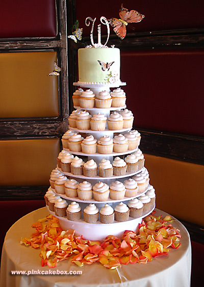 Wedding Cake Cupcake Tower Stand