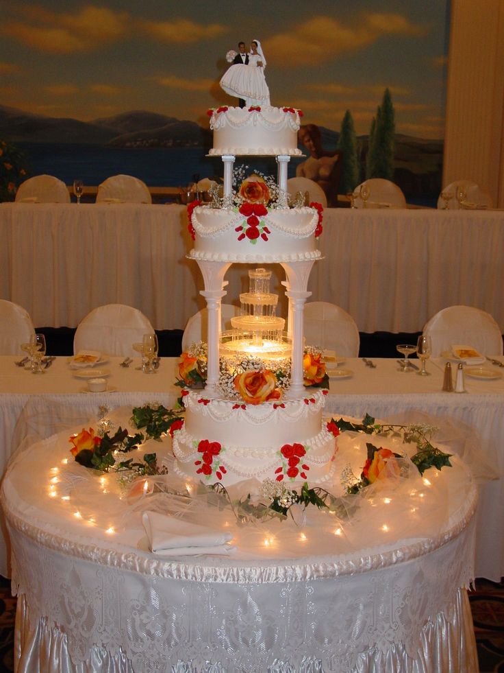 Wedding Cakes with Fountains