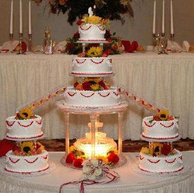 Wedding Cakes with Fountains