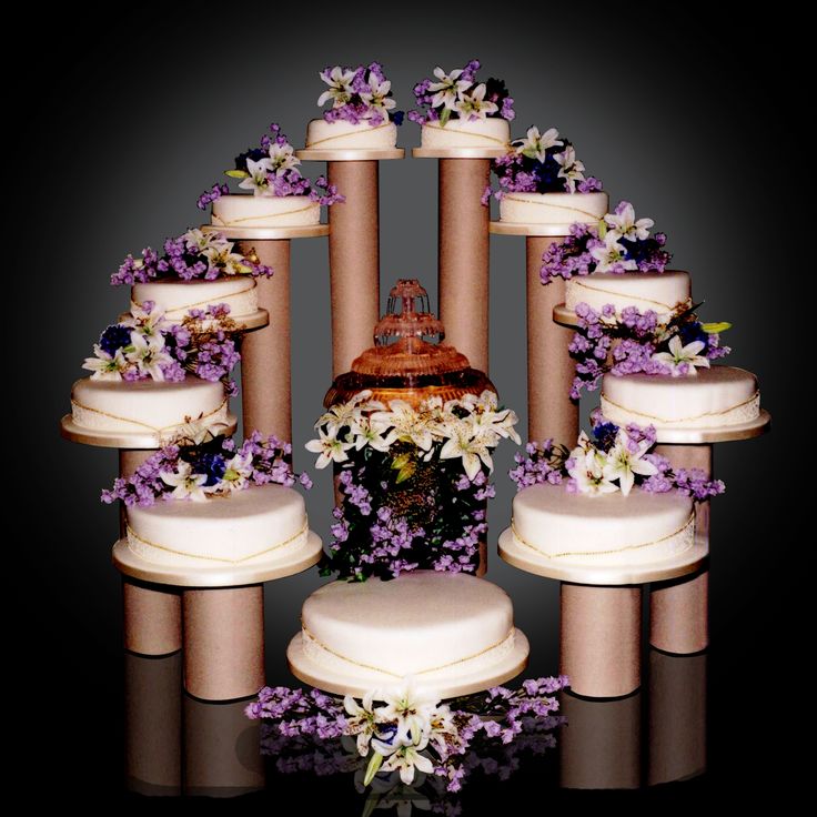 Wedding Cakes with Fountains