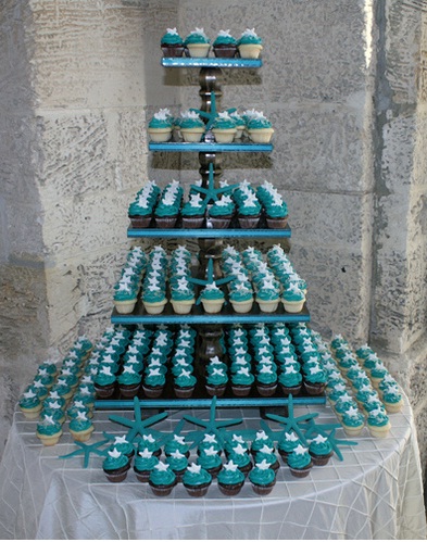 Wedding Cupcake Tower Cake