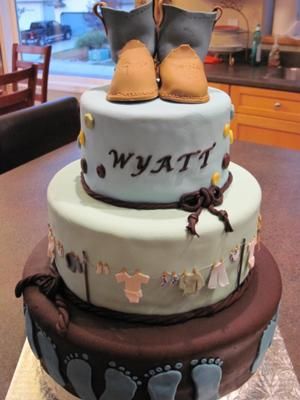Western Baby Shower Cake