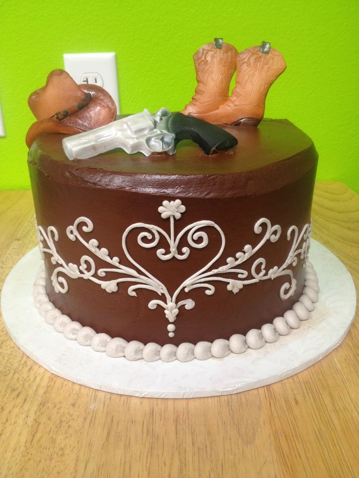 Western Bridal Shower Cake