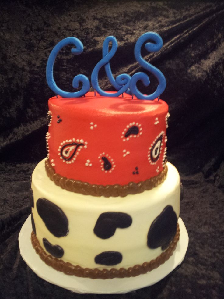 Western Bridal Shower Cake