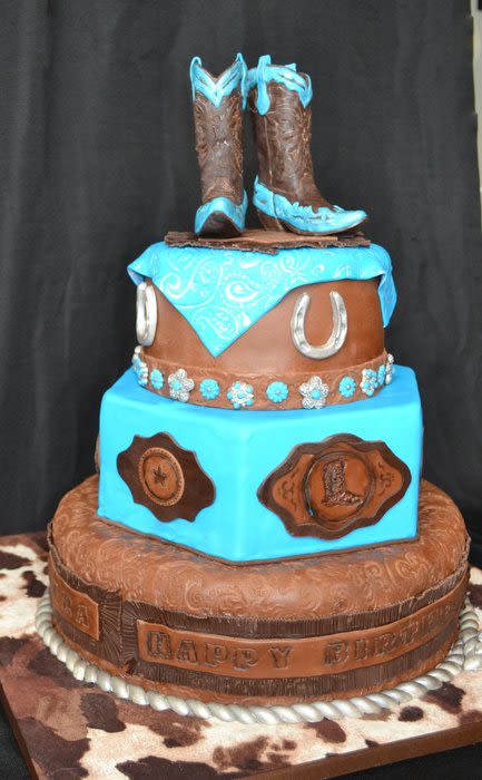 Western Cowgirl Birthday Cake Ideas