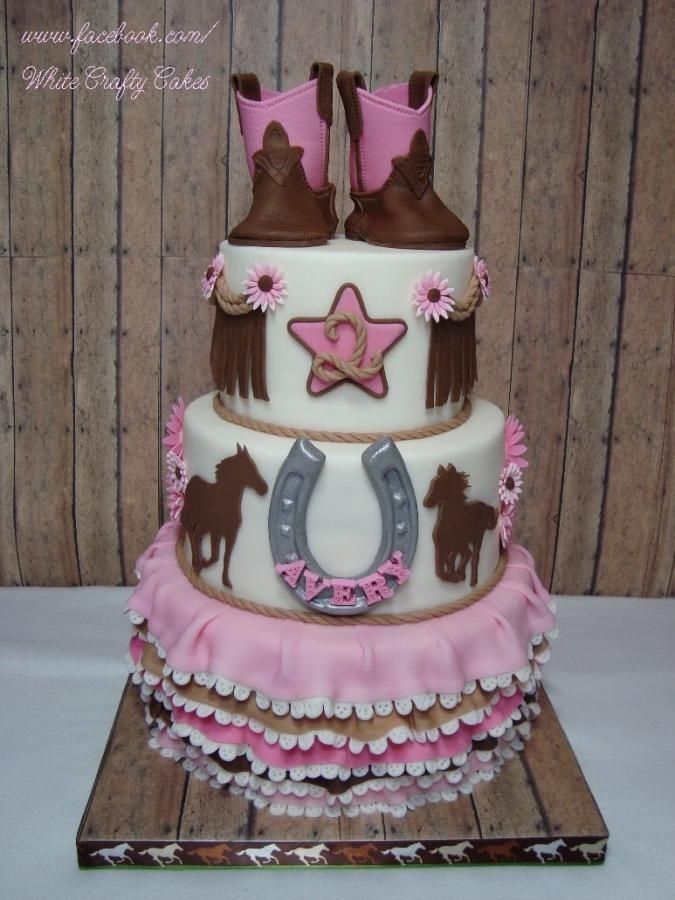 Western Cowgirl Birthday Cake