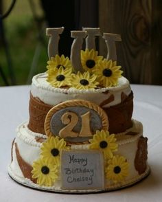 Western Theme Birthday Cake
