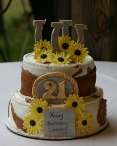 Western Theme Birthday Cake Western Theme Birthday Cake