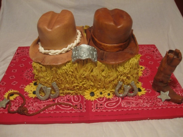 Western Theme Bridal Shower Cake Western Theme Bridal Shower Cake