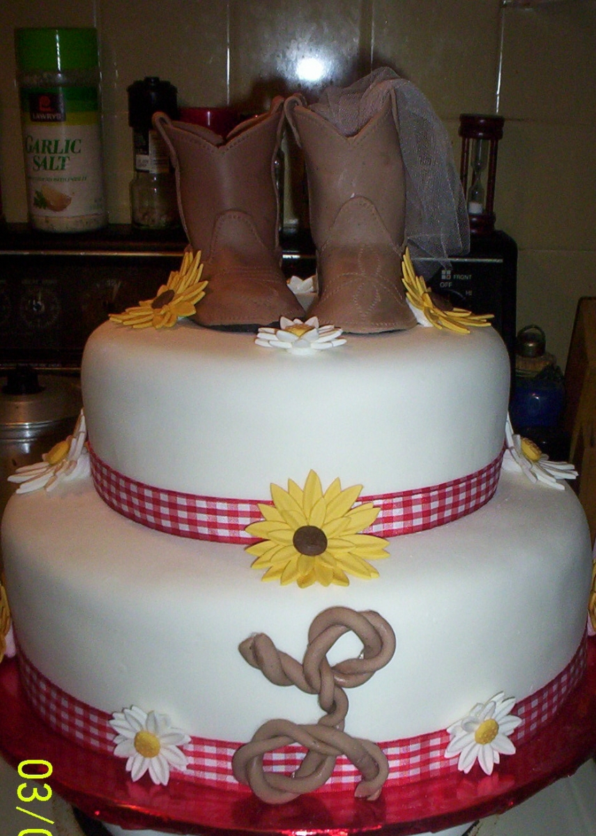 Western Wedding Shower Cake