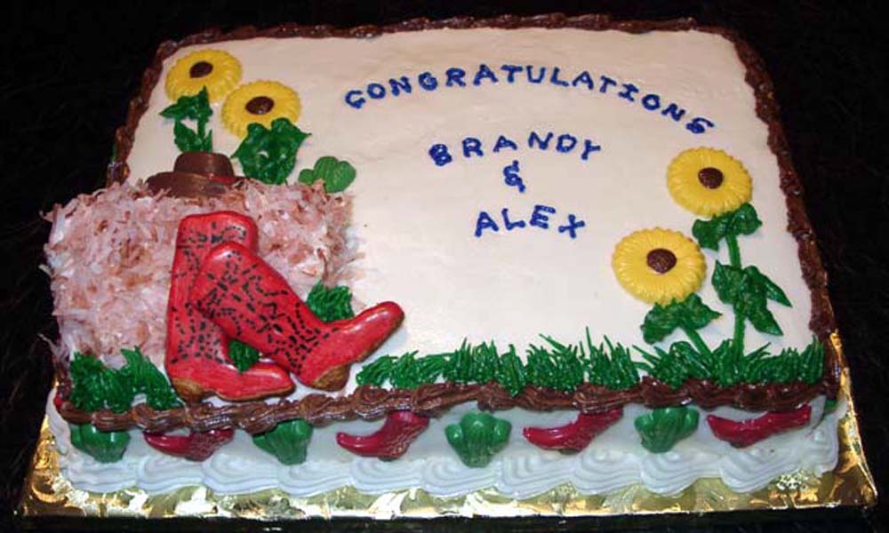 Western Wedding Shower Cake Western Wedding Shower Cake