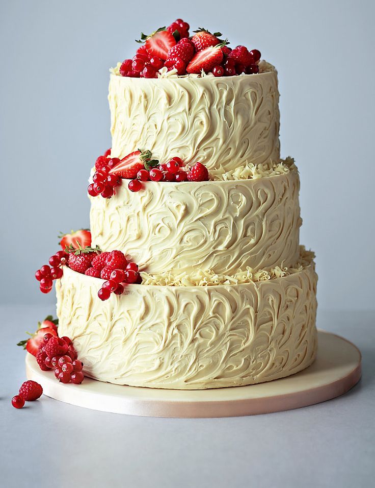 White Chocolate Wedding Cake