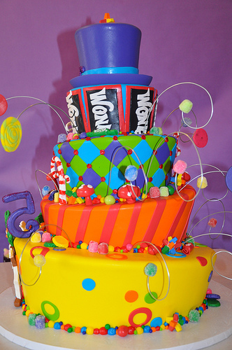 Willy Wonka and the Chocolate Factory Birthday Cake