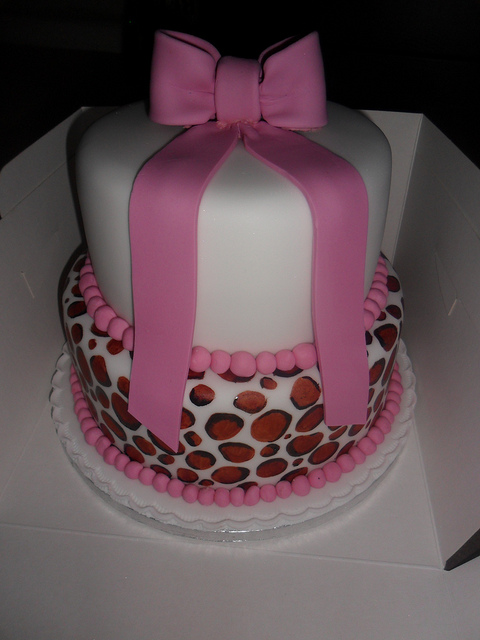 2 Tier Leopard Birthday Cake 2 Tier Leopard Birthday Cake