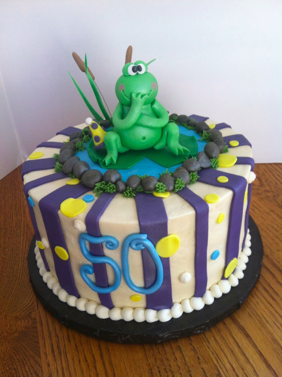 50th Birthday Cake Frog