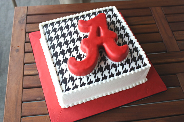 Alabama Crimson Tide Birthday Cake