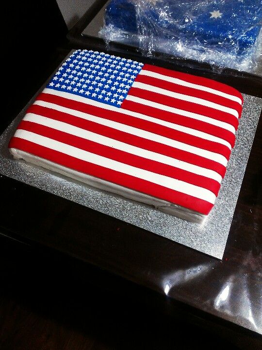 American Flag Cake