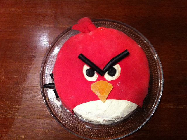 Angry Birds Birthday Cake