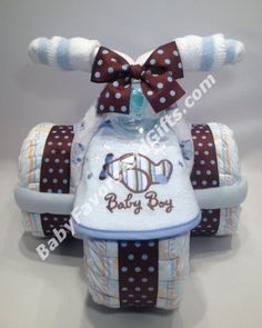 Baby Tricycle Diaper Cake