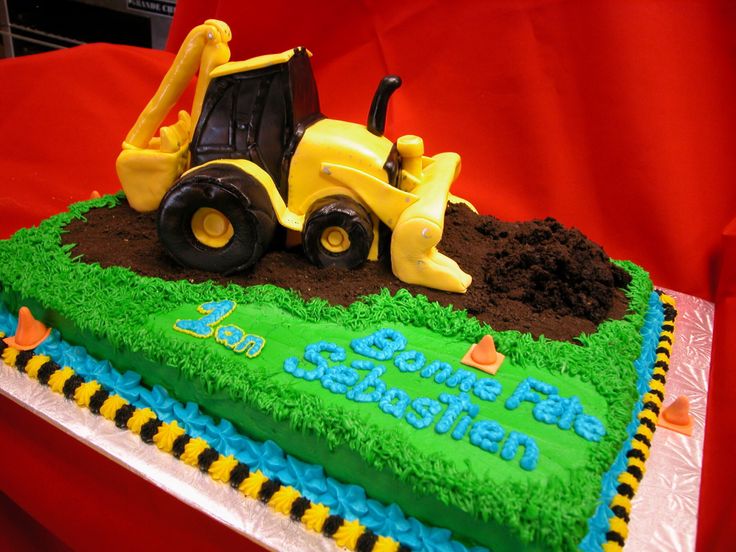 Backhoe Cake