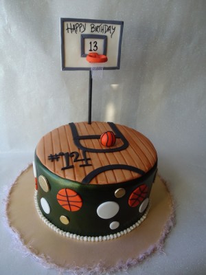 Basketball Birthday Cake Basketball Birthday Cake