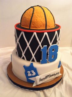 Basketball Birthday Cake Basketball Birthday Cake