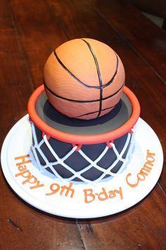 Basketball Birthday Cake Basketball Birthday Cake