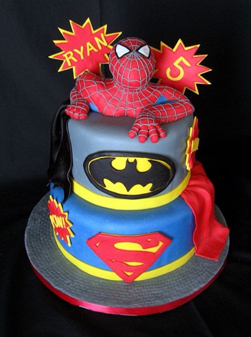 Batman Superhero Birthday Cake