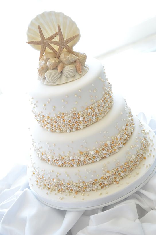 Beach Wedding Cake