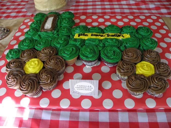 Birthday Cupcake Cake Tractor