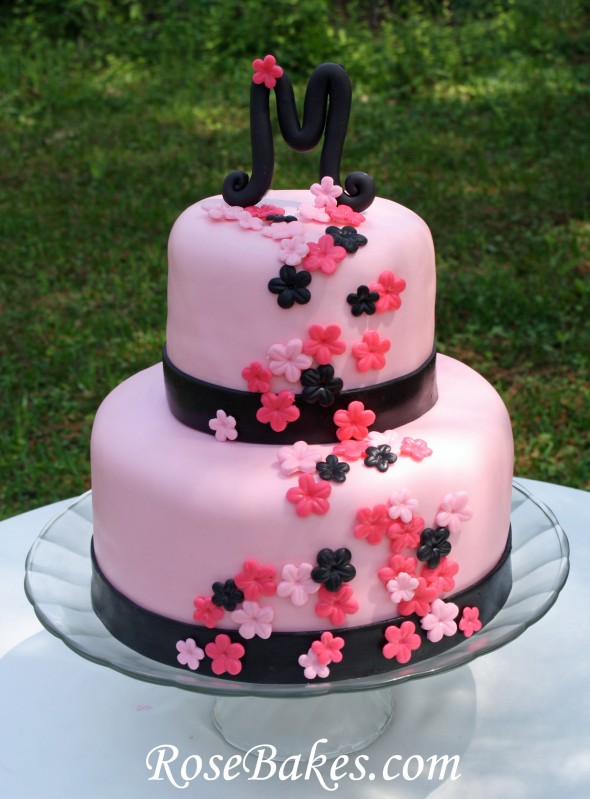 11 Photos of Hot Pink Bridal Shower Cakes