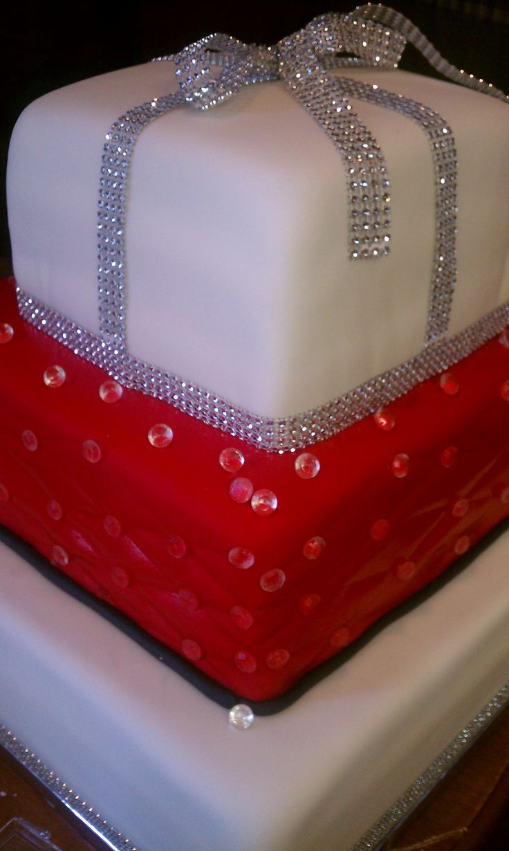 Bling 50th Birthday Cake