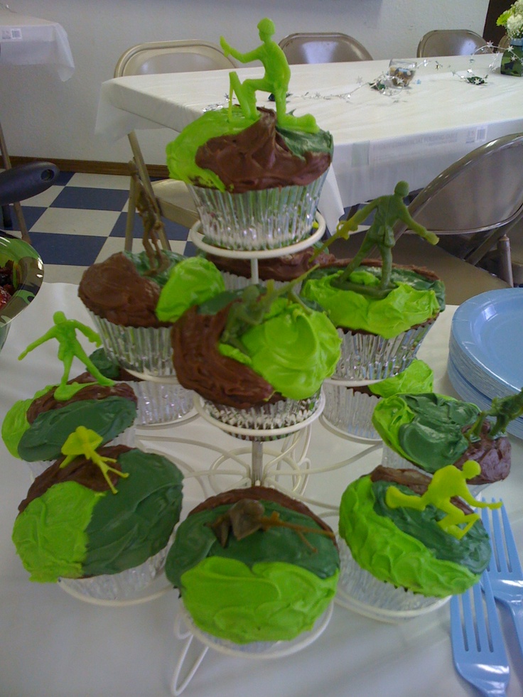 Camo Baby Shower Cupcake Ideas