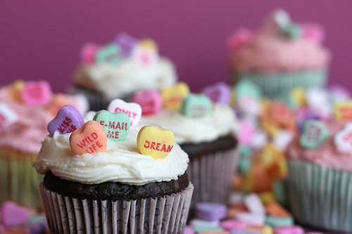 Candy Heart Cupcakes Candy Heart Cupcakes