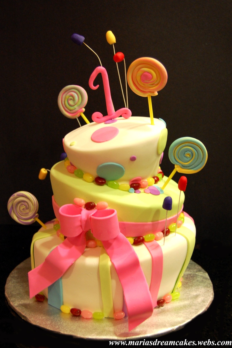 Candyland Themed Birthday Cake Candyland Themed Birthday Cake