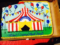 Carnival Theme Sheet Cake