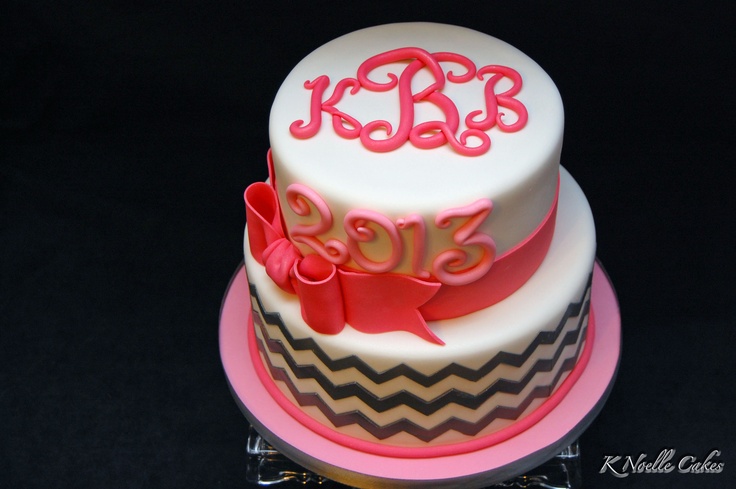 Chevron Birthday Cakes Graduation Chevron Birthday Cakes Graduation