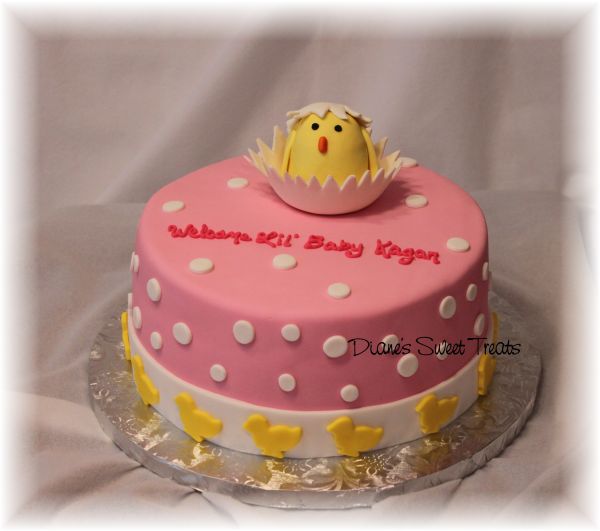 Chick Baby Shower Cake