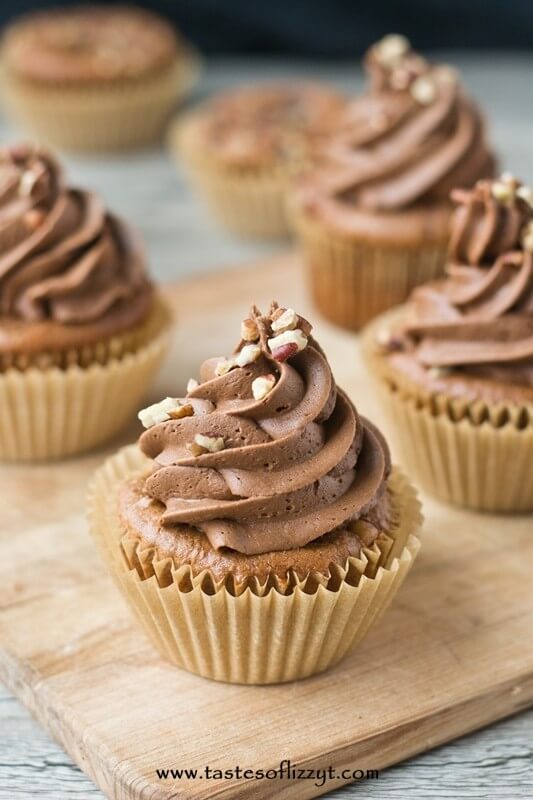 Chocolate Caramel Turtle Cupcakes