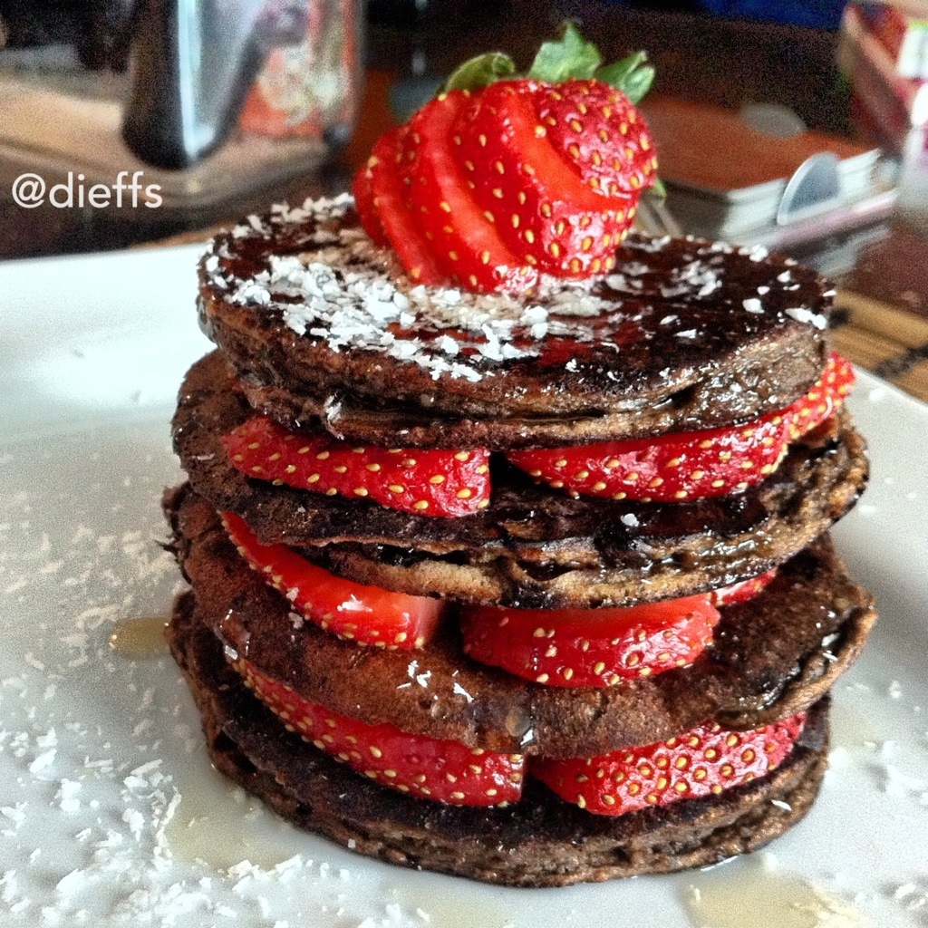 Chocolate Chip Protein Pancakes